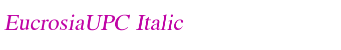EucrosiaUPC Italic